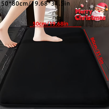 1pc Ultra-Soft Absorbent Mat 25D Thickened Non-Slip Machine Washable Luxury Memory Foam Bath Mat Quick-Dry Thickened Toilet Rug Soft Comfortable Home Decor Living Room Kitchen Laundry Room Bedroom Indoor Use