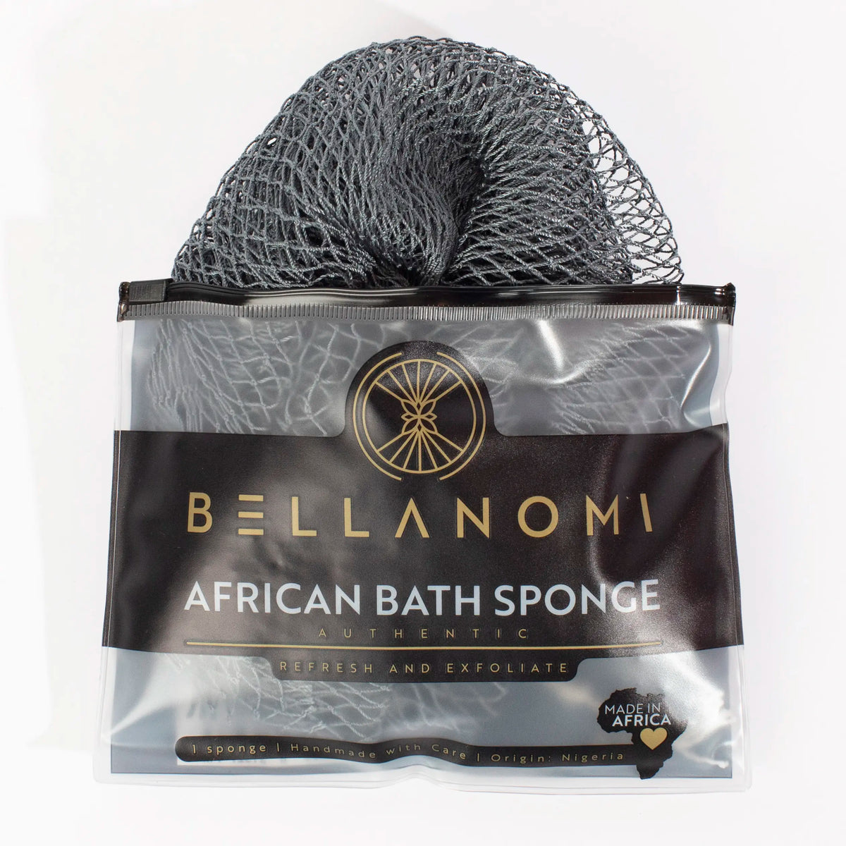 African Exfoliating Net Sponge, Authentic Ethically Sourced from Nigeria Body Scrubber