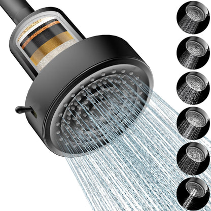 Filtered Shower Head, Shower Head with Filters for Healthy Hair & Skin