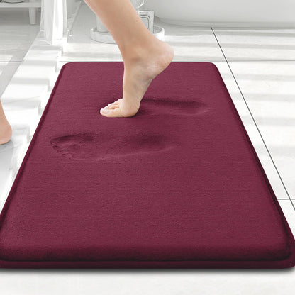 Smiry Memory Foam Bath Mat 30x20, Extra Soft and Absorbent Bathroom Rugs