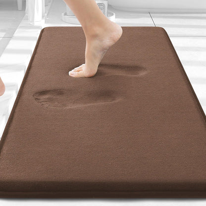 Smiry Memory Foam Bath Mat 30x20, Extra Soft and Absorbent Bathroom Rugs