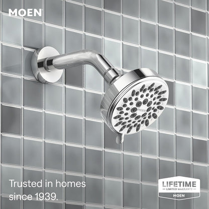 Moen Ignite Chrome Five-function Shower Head With 2.5 GPM High-Pressure Spray, 20090