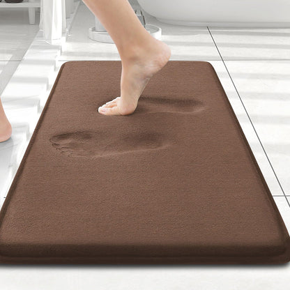 Smiry Memory Foam Bath Mat 30x20, Extra Soft and Absorbent Bathroom Rugs