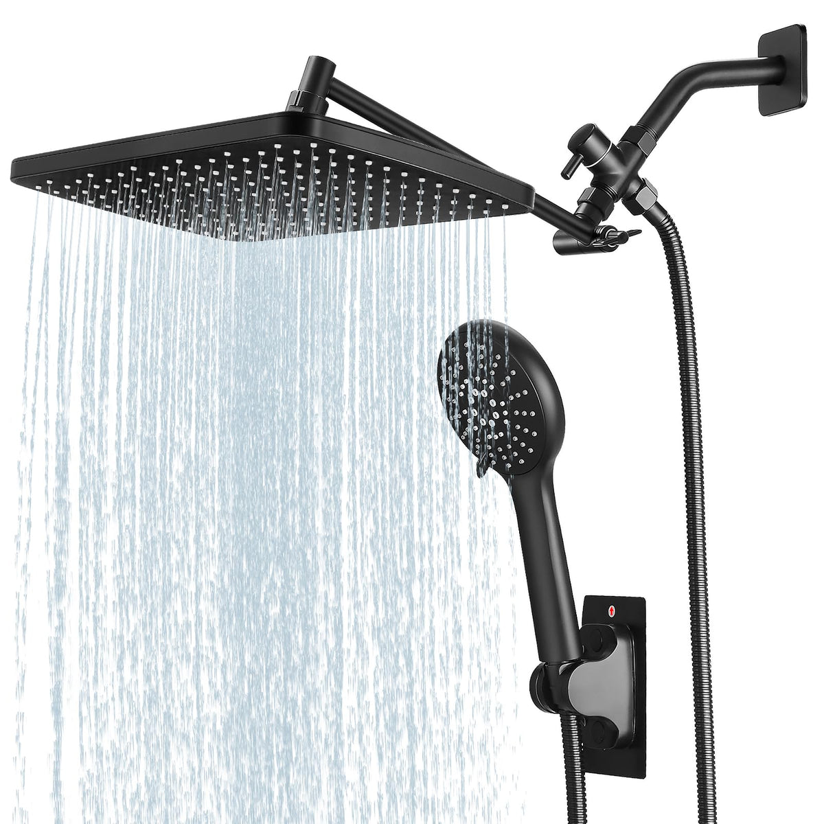 Shower Head with Handheld,High Pressure Chrome Rain Shower Head