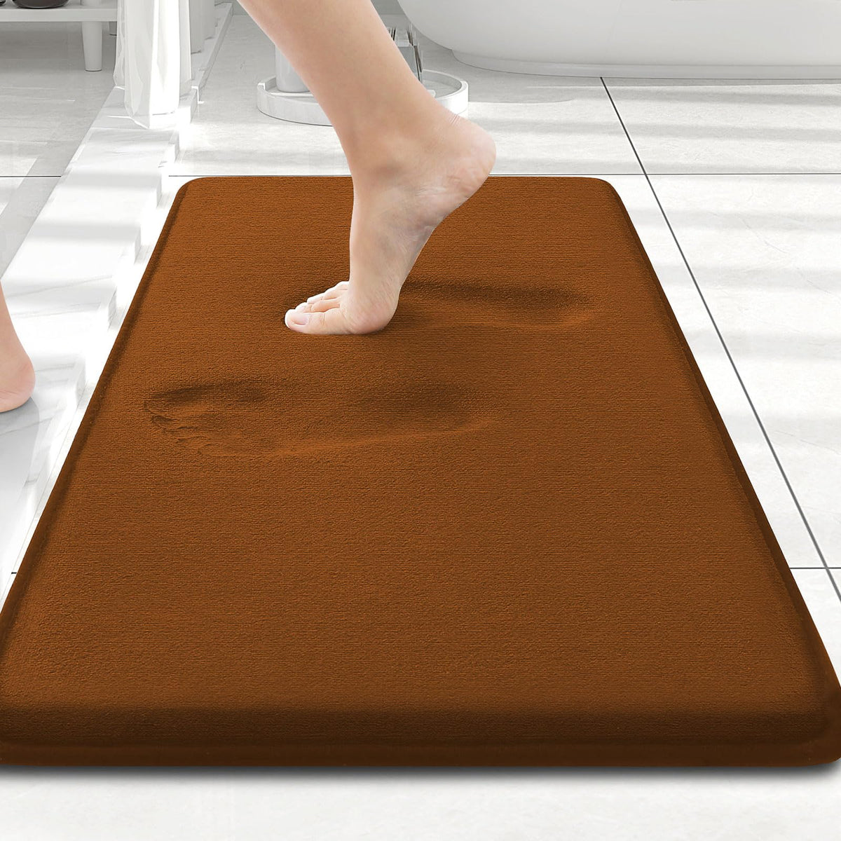 Smiry Memory Foam Bath Mat 30x20, Extra Soft and Absorbent Bathroom Rugs