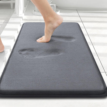 Smiry Memory Foam Bath Mat 30x20, Extra Soft and Absorbent Bathroom Rugs