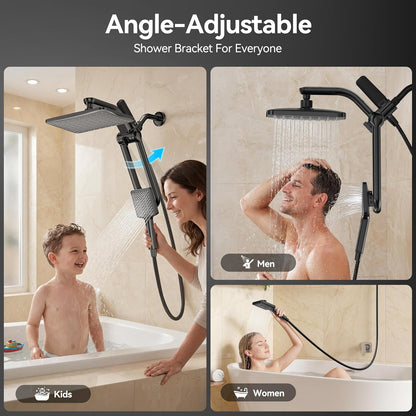 Dual Filtered Rainfall Handheld Showerhead Spray Combo for Bathroom