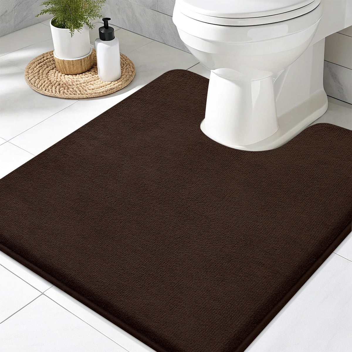Smiry Memory Foam Bath Mat 30x20, Extra Soft and Absorbent Bathroom Rugs