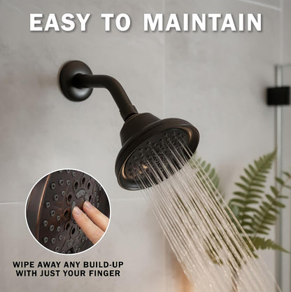 Aqua Elegante Massage Shower Head With Mist - 2.5 GPM - Oil-Rubbed Bronze