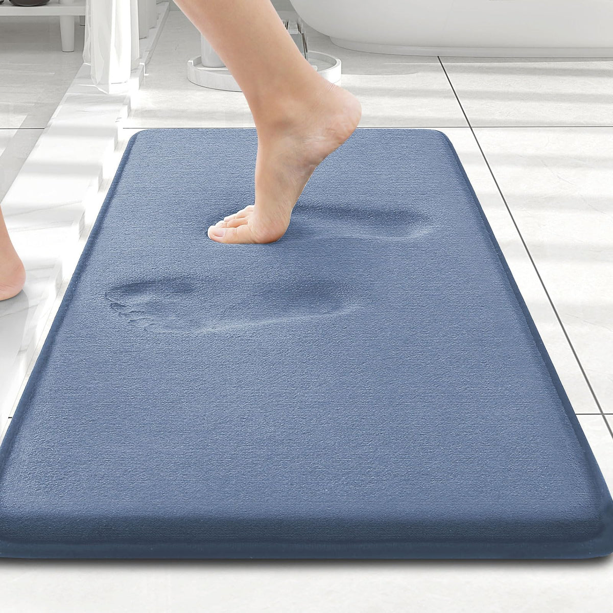 Smiry Memory Foam Bath Mat 30x20, Extra Soft and Absorbent Bathroom Rugs