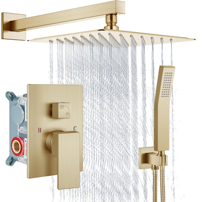 Aolemi Shower Faucet Set with Handheld Matte Black 8 Inch Head