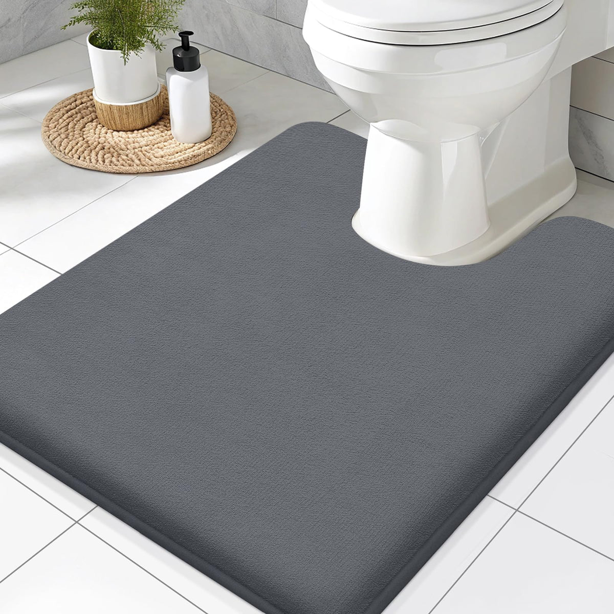 Smiry Memory Foam Bath Mat 30x20, Extra Soft and Absorbent Bathroom Rugs