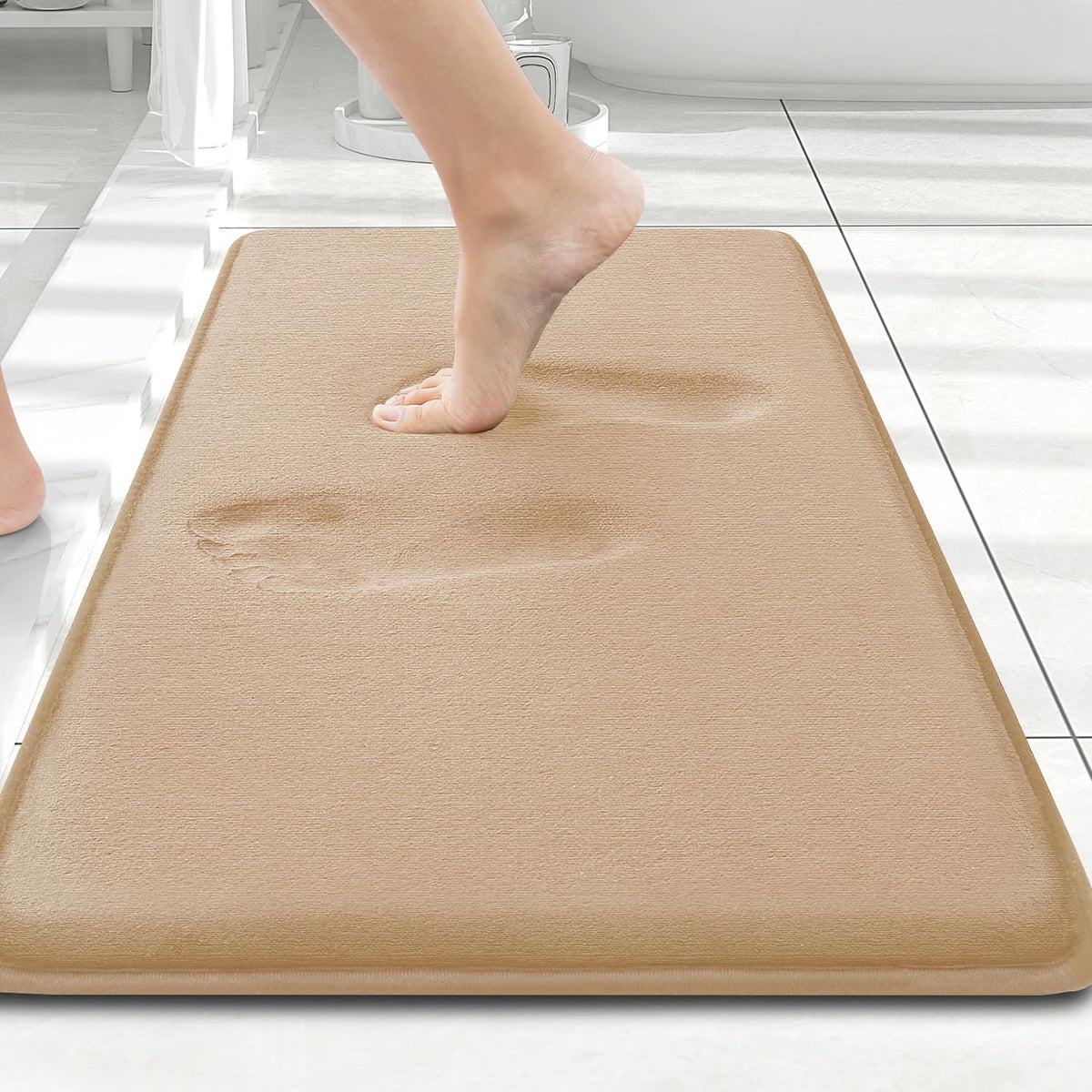 Smiry Memory Foam Bath Mat 30x20, Extra Soft and Absorbent Bathroom Rugs