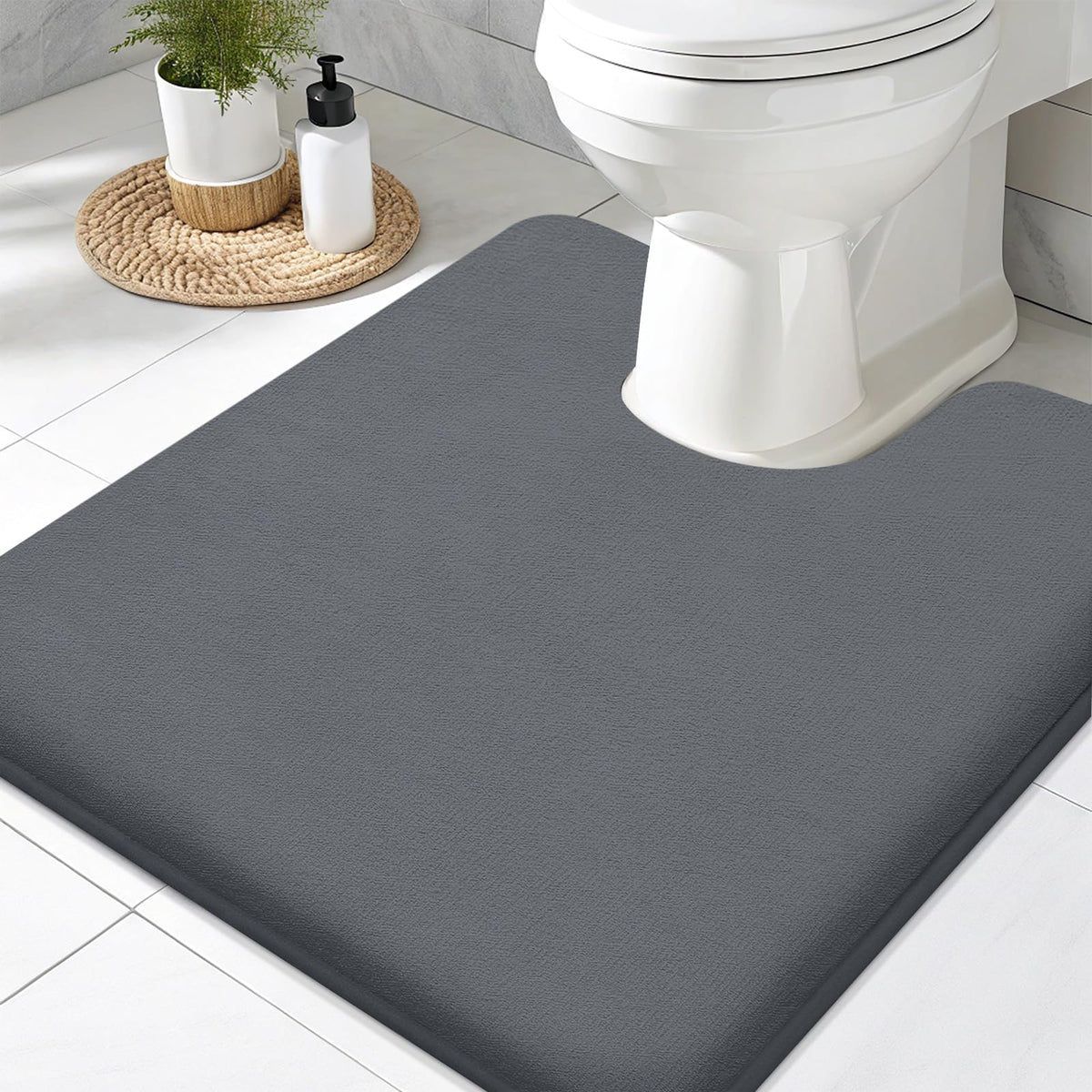 Smiry Memory Foam Bath Mat 30x20, Extra Soft and Absorbent Bathroom Rugs