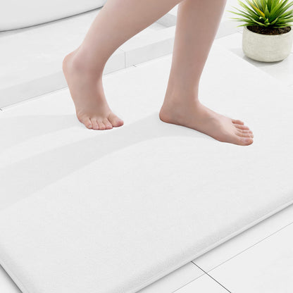 Smiry Memory Foam Bath Mat 30x20, Extra Soft and Absorbent Bathroom Rugs