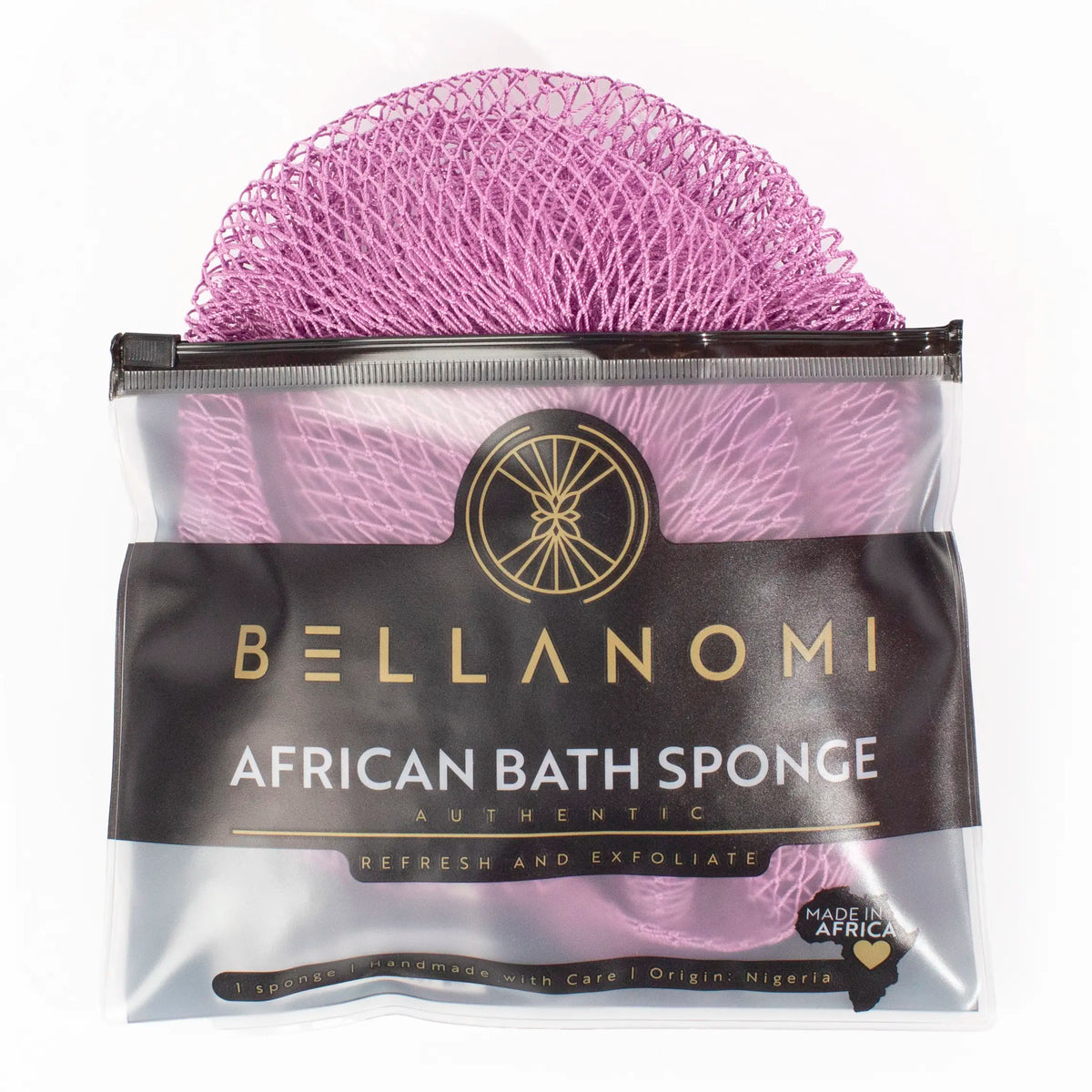 African Exfoliating Net Sponge, Authentic Ethically Sourced from Nigeria Body Scrubber