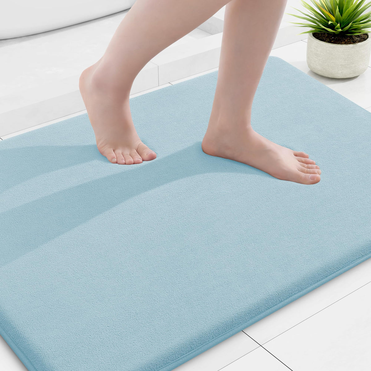 Smiry Memory Foam Bath Mat 30x20, Extra Soft and Absorbent Bathroom Rugs