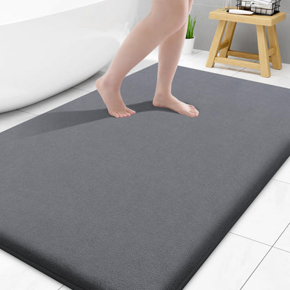 Smiry Memory Foam Bath Mat 30x20, Extra Soft and Absorbent Bathroom Rugs