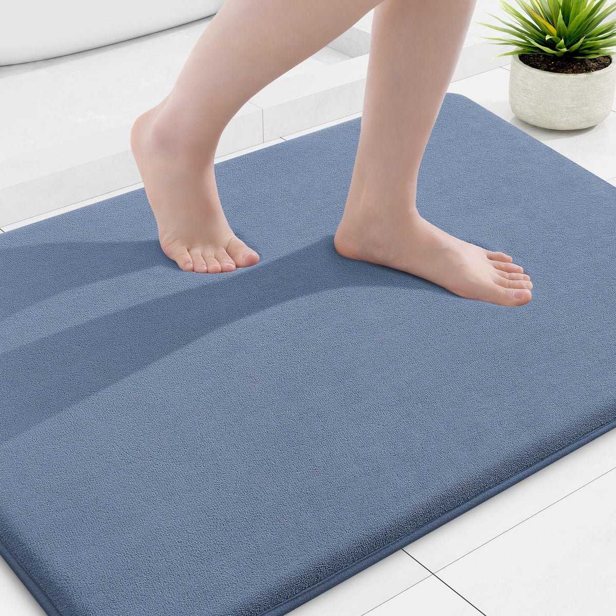 Smiry Memory Foam Bath Mat 30x20, Extra Soft and Absorbent Bathroom Rugs