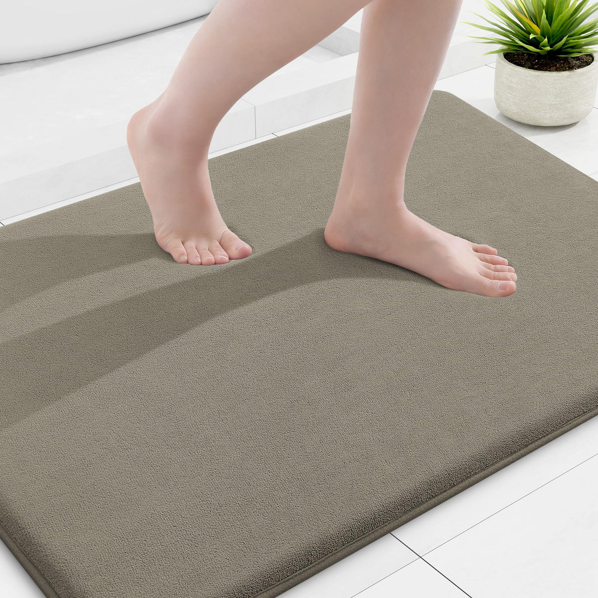 Smiry Memory Foam Bath Mat 30x20, Extra Soft and Absorbent Bathroom Rugs