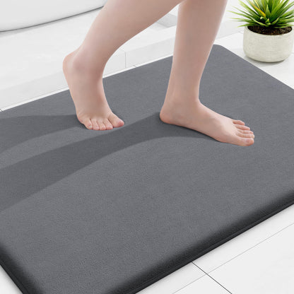 Smiry Memory Foam Bath Mat 30x20, Extra Soft and Absorbent Bathroom Rugs