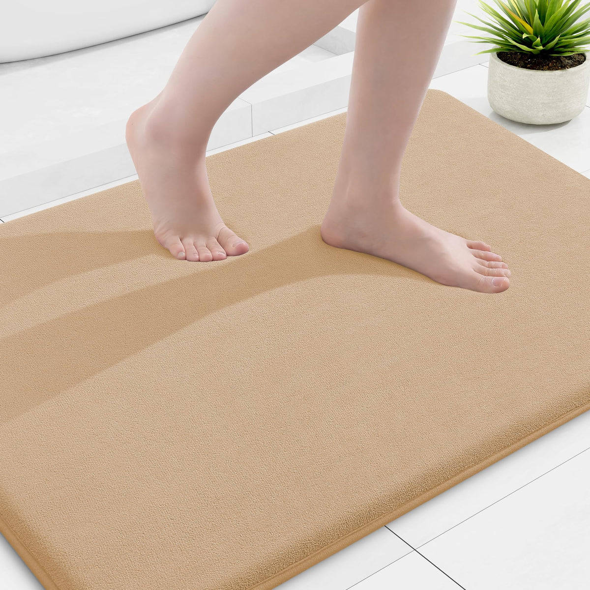 Smiry Memory Foam Bath Mat 30x20, Extra Soft and Absorbent Bathroom Rugs