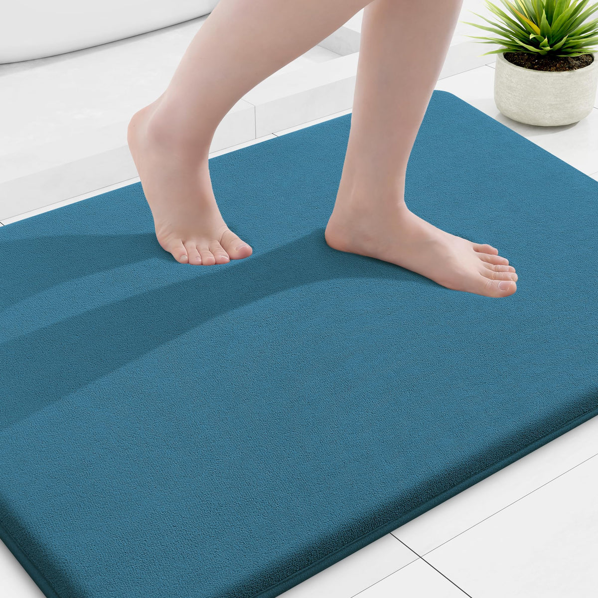 Smiry Memory Foam Bath Mat 30x20, Extra Soft and Absorbent Bathroom Rugs