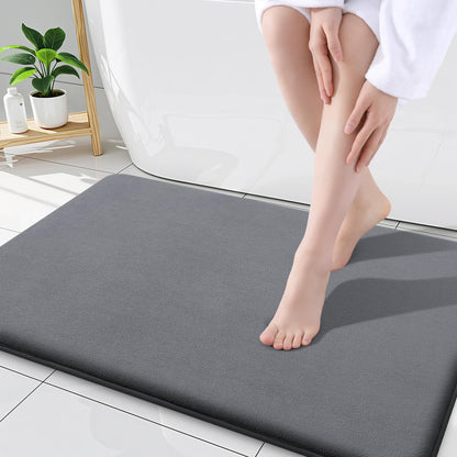 Smiry Memory Foam Bath Mat 30x20, Extra Soft and Absorbent Bathroom Rugs
