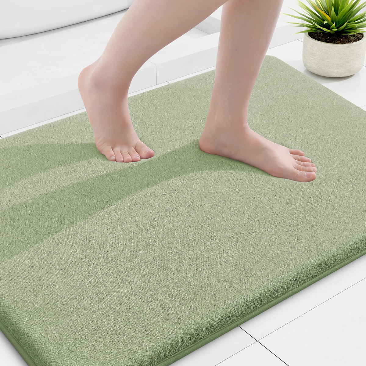 Smiry Memory Foam Bath Mat 30x20, Extra Soft and Absorbent Bathroom Rugs
