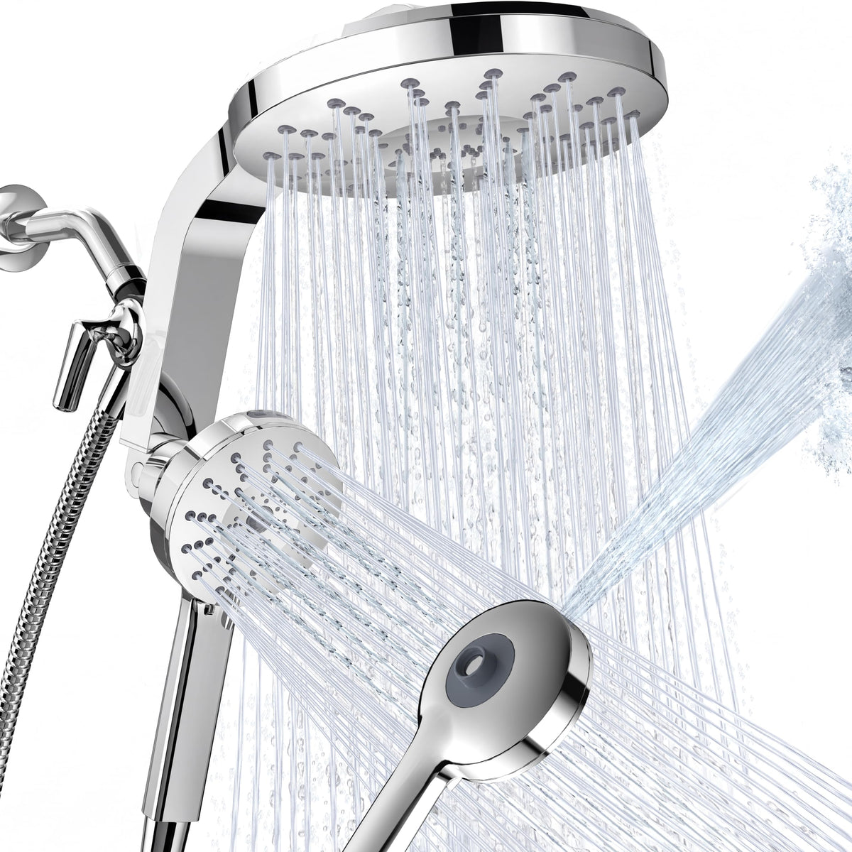 Rain Shower Head with Handheld Spray Combo, 2026 Magnetic Shower Head