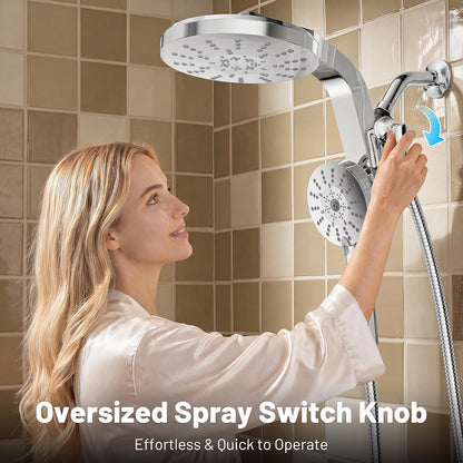 Rain Shower Head with Handheld Spray Combo, 2026 Magnetic Shower Head