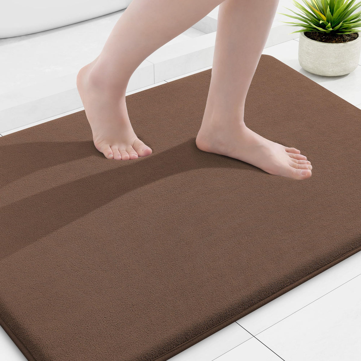 Smiry Memory Foam Bath Mat 30x20, Extra Soft and Absorbent Bathroom Rugs