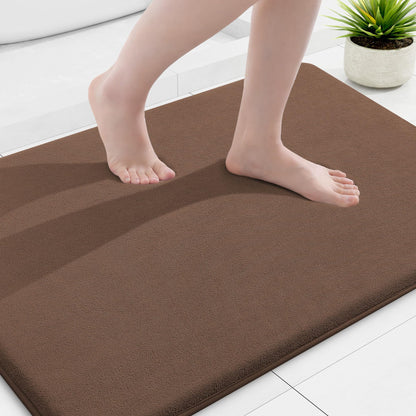 Smiry Memory Foam Bath Mat 30x20, Extra Soft and Absorbent Bathroom Rugs