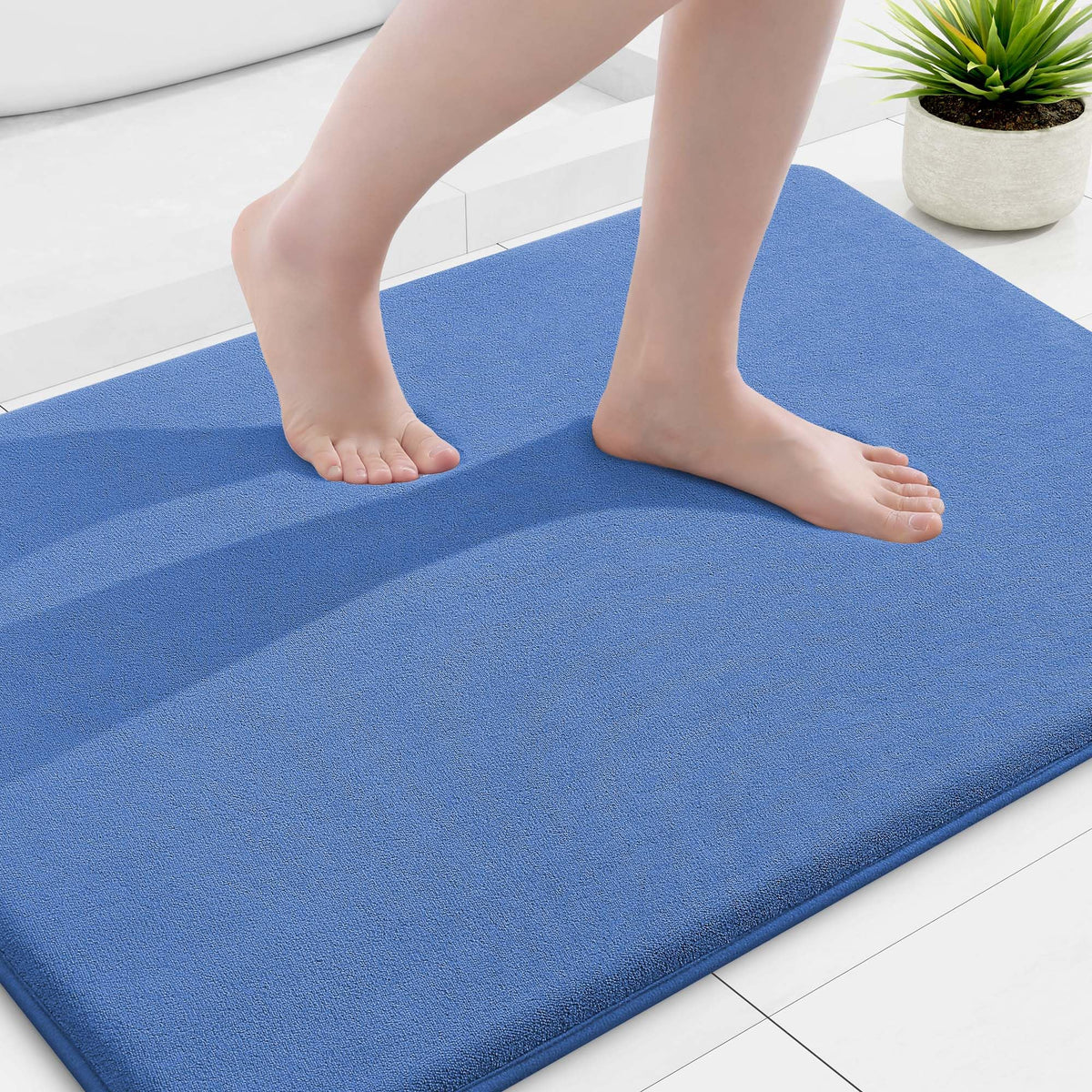 Smiry Memory Foam Bath Mat 30x20, Extra Soft and Absorbent Bathroom Rugs