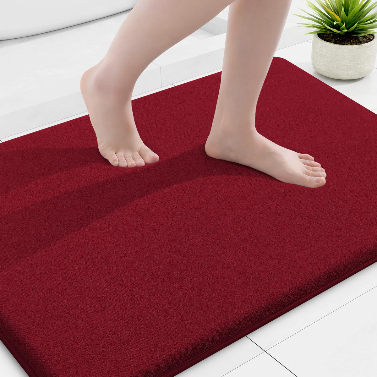 Smiry Memory Foam Bath Mat 30x20, Extra Soft and Absorbent Bathroom Rugs