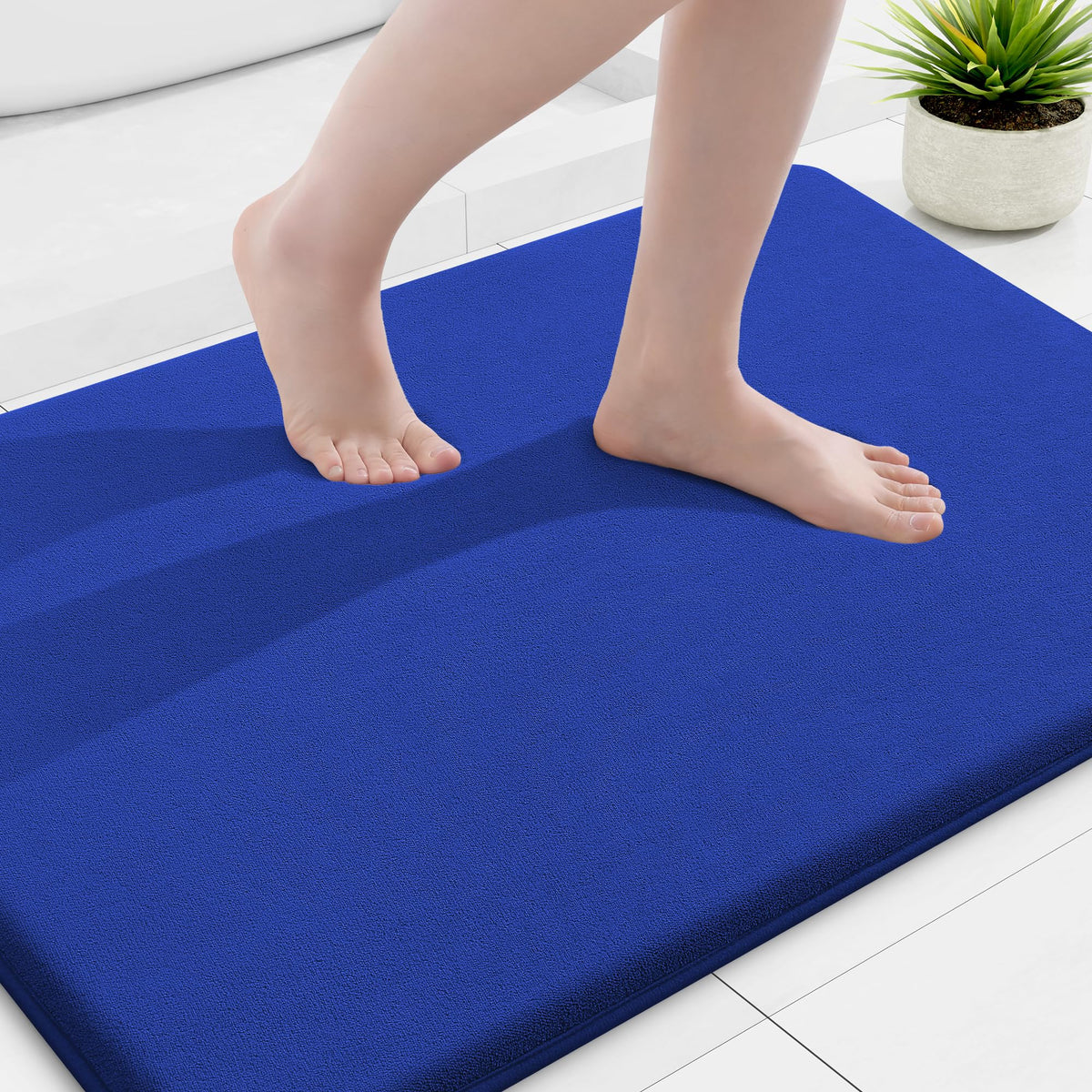 Smiry Memory Foam Bath Mat 30x20, Extra Soft and Absorbent Bathroom Rugs