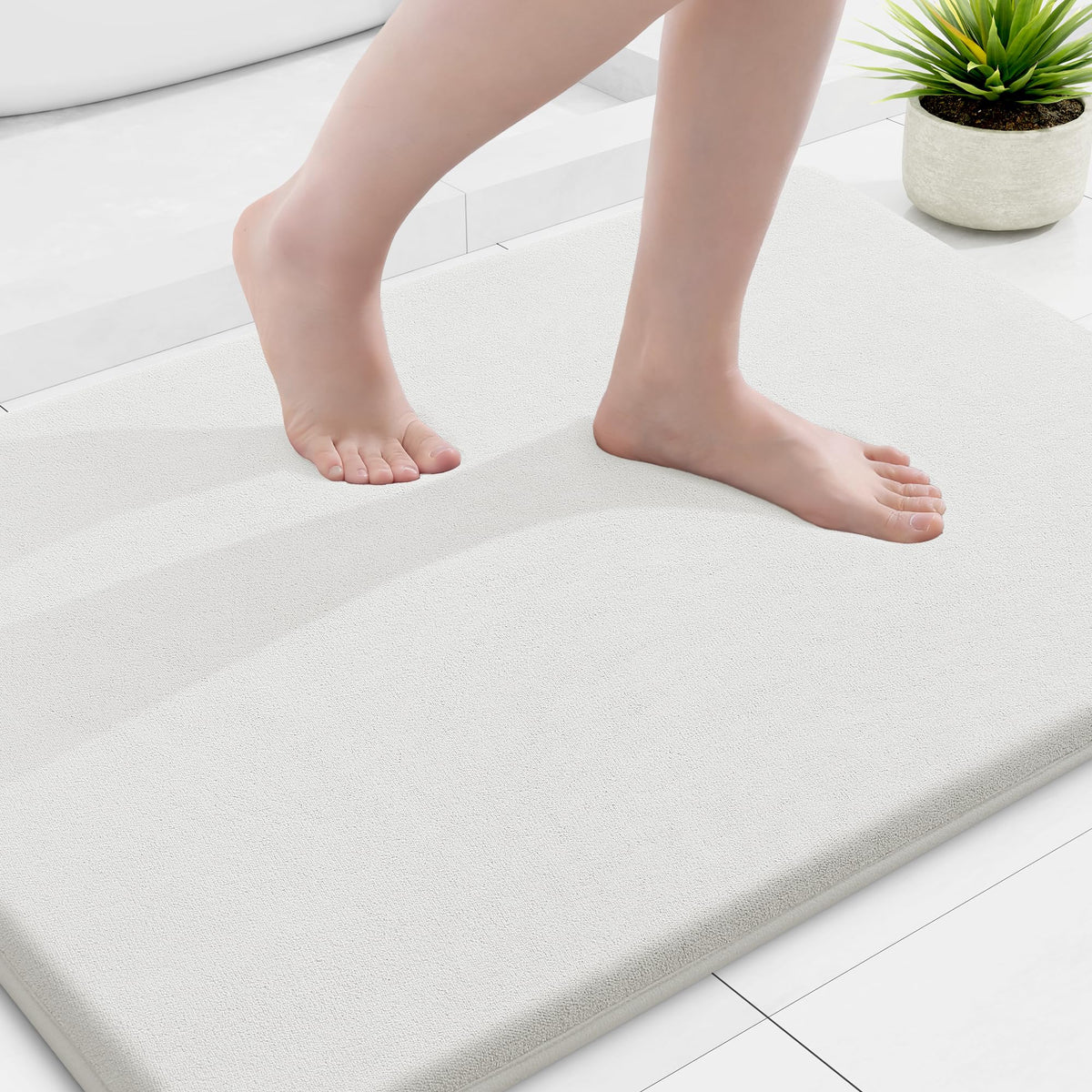 Smiry Memory Foam Bath Mat 30x20, Extra Soft and Absorbent Bathroom Rugs