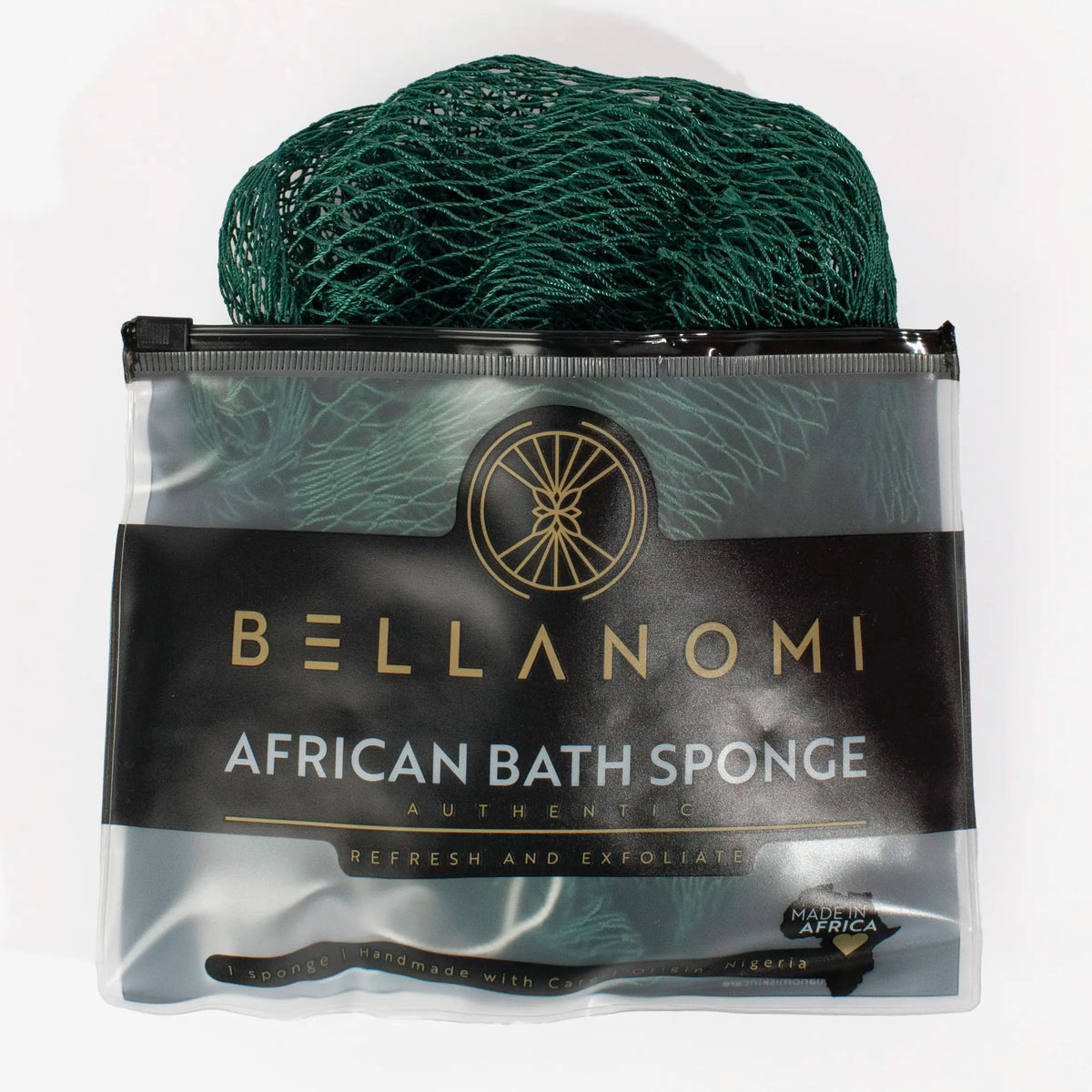 African Exfoliating Net Sponge, Authentic Ethically Sourced from Nigeria Body Scrubber