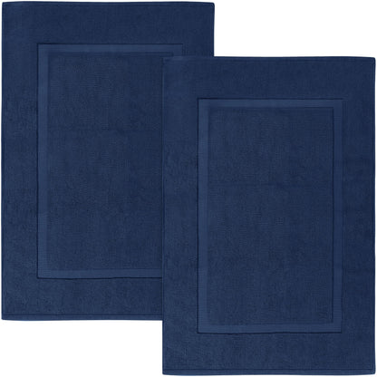 Utopia Towels Cotton Bath Mat, 21x34 in, 2 Pack, Grey