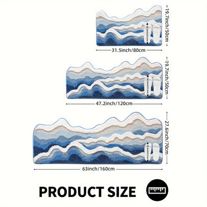 1pc Bathroom Rug Mat, Extra Soft Absorbent Premium Bath Rug, 19.7×31.5In, 19.7×47.2In, 27.6×63In, Non-Slip Comfortable Bath Mat for Bathroom Floor, Sink, Bathtub, Shower Room, Christmas Decoration And Christmas Gift