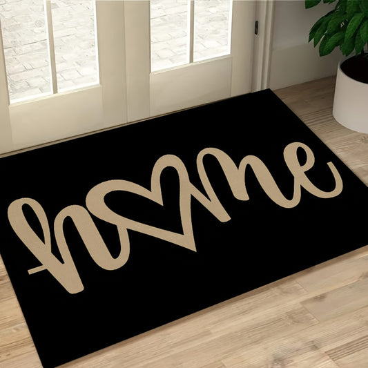 A Heart-Shaped Washable Doormat, Suitable for Entryways, Bathrooms, Living Rooms, Laundry Rooms, Home Decor, And Spring Decoration
