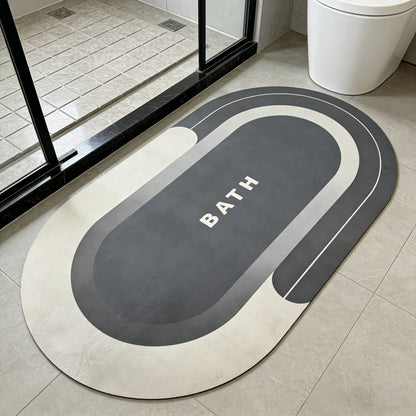 Non Slip, Quick Dry, Bath Mat Rug for Bathroom Floor - Easy Care Shower Rug for Outside Bathtub