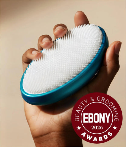 WIZKER Unisex Silicone Ingrown Hair Bath Brush - Soft & Firm Bristles, Face & Body Scrubber, Non-Slip Waterproof Bathing Accessory for Smooth Skin & Razor Bumps