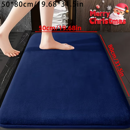 1pc Ultra-Soft Absorbent Mat 25D Thickened Non-Slip Machine Washable Luxury Memory Foam Bath Mat Quick-Dry Thickened Toilet Rug Soft Comfortable Home Decor Living Room Kitchen Laundry Room Bedroom Indoor Use