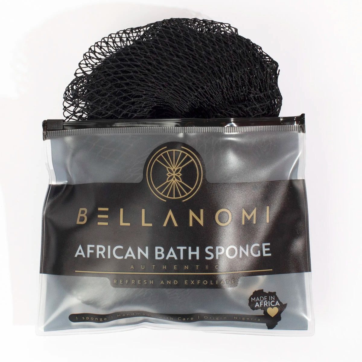 African Exfoliating Net Sponge, Authentic Ethically Sourced from Nigeria Body Scrubber